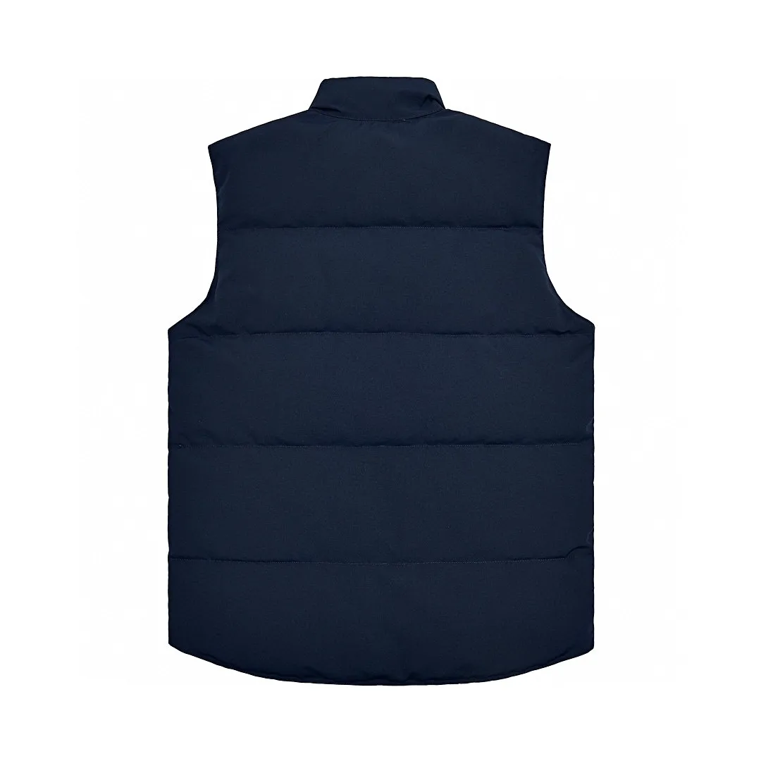 P360 Navy Blue] Canada Goose Canada Goose#Freestyle Crew 4154M Men’s and Women’s Vest Down# ➖ Genuine synchronous anti-counterfeiting chip sensor! ➖ Imported Behringer embroidery machine to customize 10,000-needle embroidery logo! ➖ Imported 21-count polyester-cotton blended original fabric, using Feather-Light 10D waterproof coating fabric, made of 84.5% polyester fiber and 15.5% cotton, 100% the best feel in the entire network! ➖ The genuine official website uses the national standard 80 white duck down, and will never be misled by false claims such as 90 down or goose down! ➖ 100% nylon nylon lining with double double-layer sealing design to prevent velvet from running away. Top-grade polar fleece is used in the collar and pockets to keep warm and comfortable! ➖ Yoshida YKK provides original custom-made electroplated sliders. YKK two-way lockable zippers are tight and smooth and will not peel off paint! ➖ 3M composite original Velcro is durable, and all accessories and hardware are disassembled and customized! ⛔No slander, no exaggeration, no need for too much copywriting, because it is focused, it is professional!  SIZE: XS S M L XL XXL